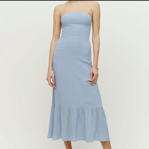 Reformation Arta Dress ‘Mineral’ Blue